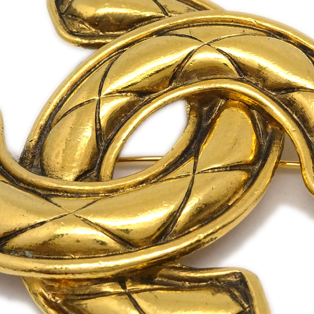 Top Quality Chanel Gold CC Brooch Pin 1152