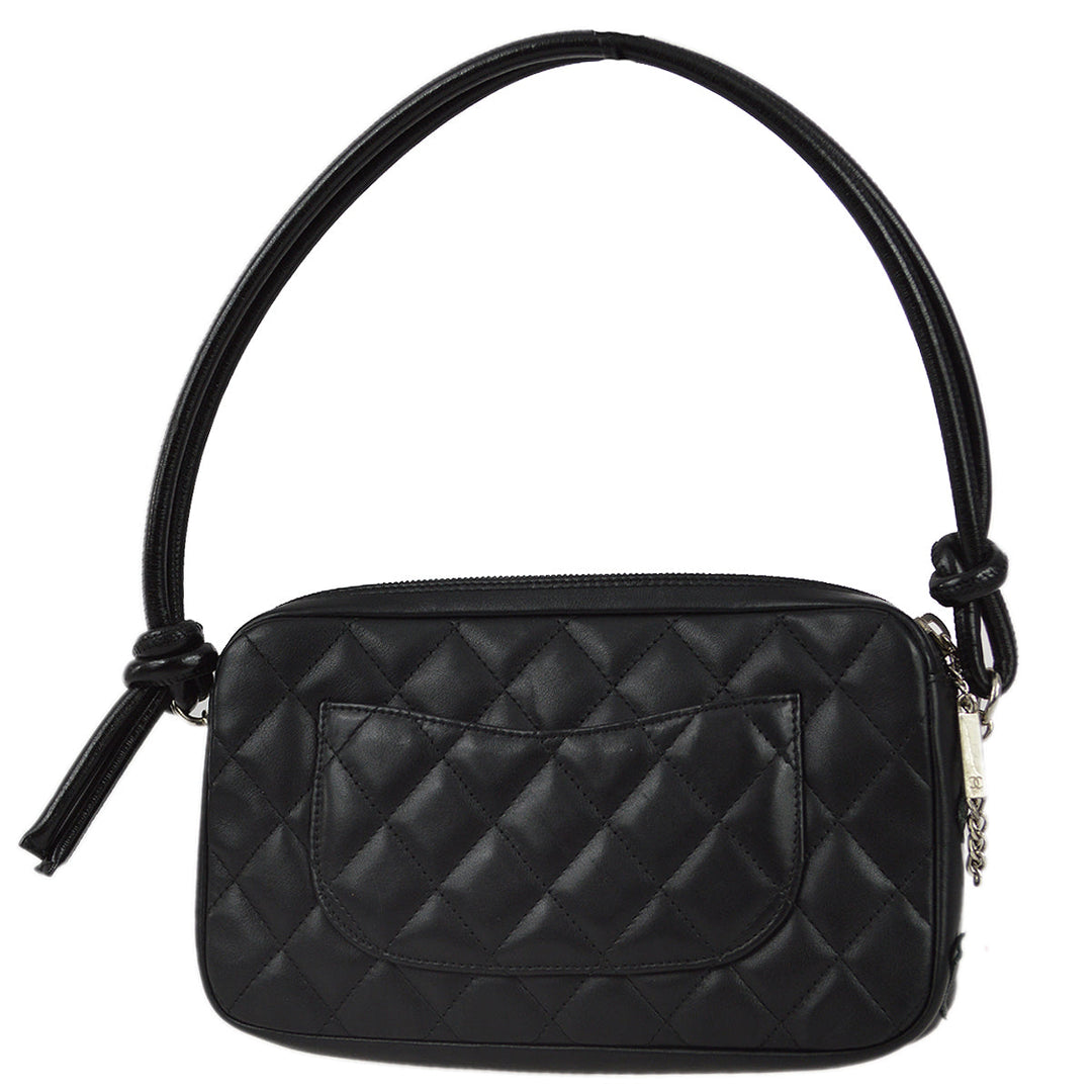 Top Quality Chanel 2003-2004 Black Calfskin Cambon Ligne Handbag