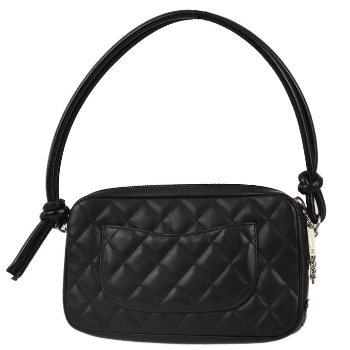 Top Quality Chanel 2003-2004 Black Calfskin Cambon Ligne Handbag