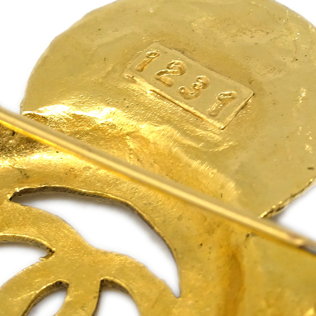 Top Quality Chanel 1993 Brooch Pin Gold 28