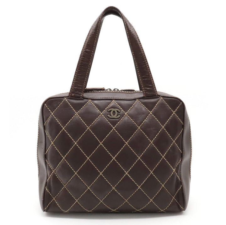 Top Quality Chanel Top Quality Chanel WILDSTETCH COCOMARK TORETH BAG HANDBAG LEADER BRUN TEA TORETH DEPARTS A14693