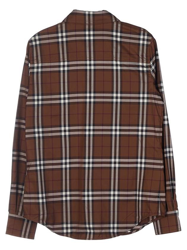 Burberry Vintage Check Cotton Long Sleeve Shirt Birch Brown