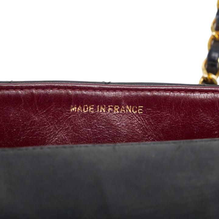 Top Quality Chanel Matrases Diana Chain Chain houlder Bag Black Gold   Chanel