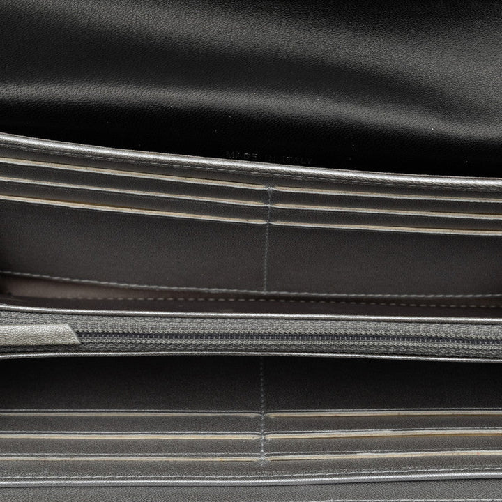 Top Quality Chanel CAMERIA COCOMARK Long Wallet Black   CHANEL