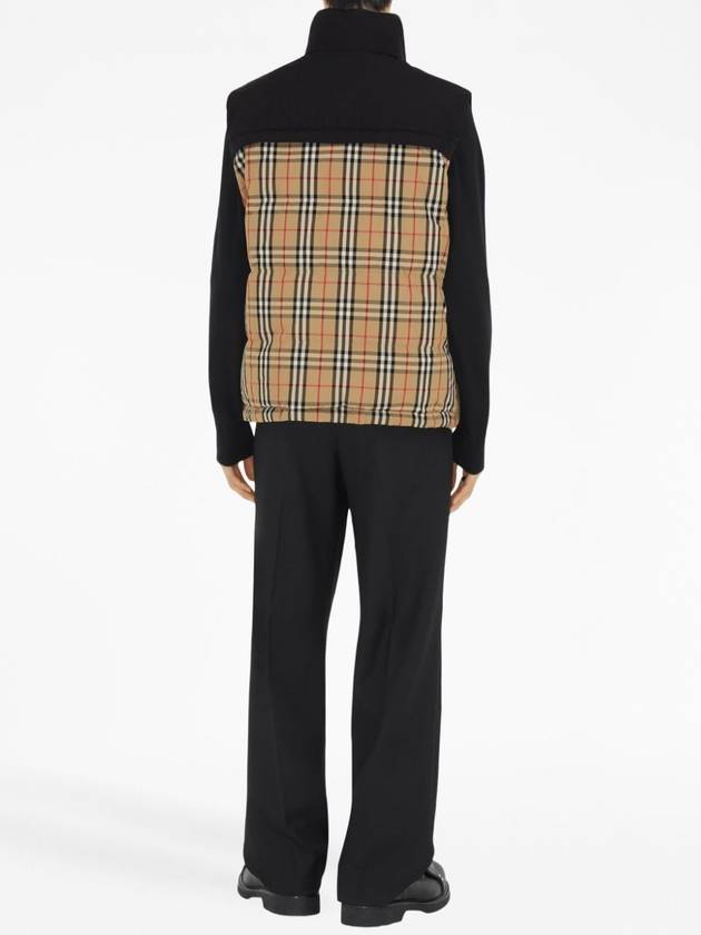 Burberry Check Panel Reversible Vest Beige