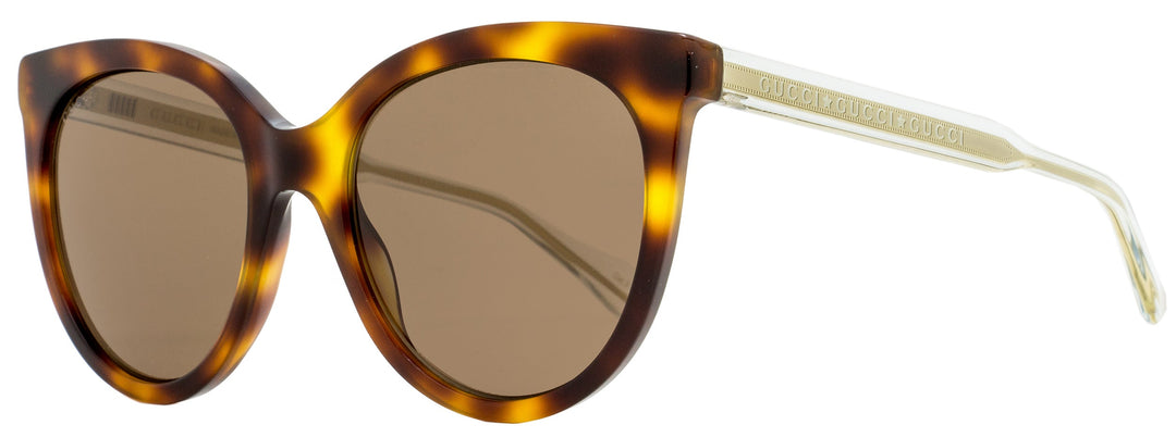 Gucci Women's  Sunglasses GG0565S 002 Havana/Clear/Gold 54mm