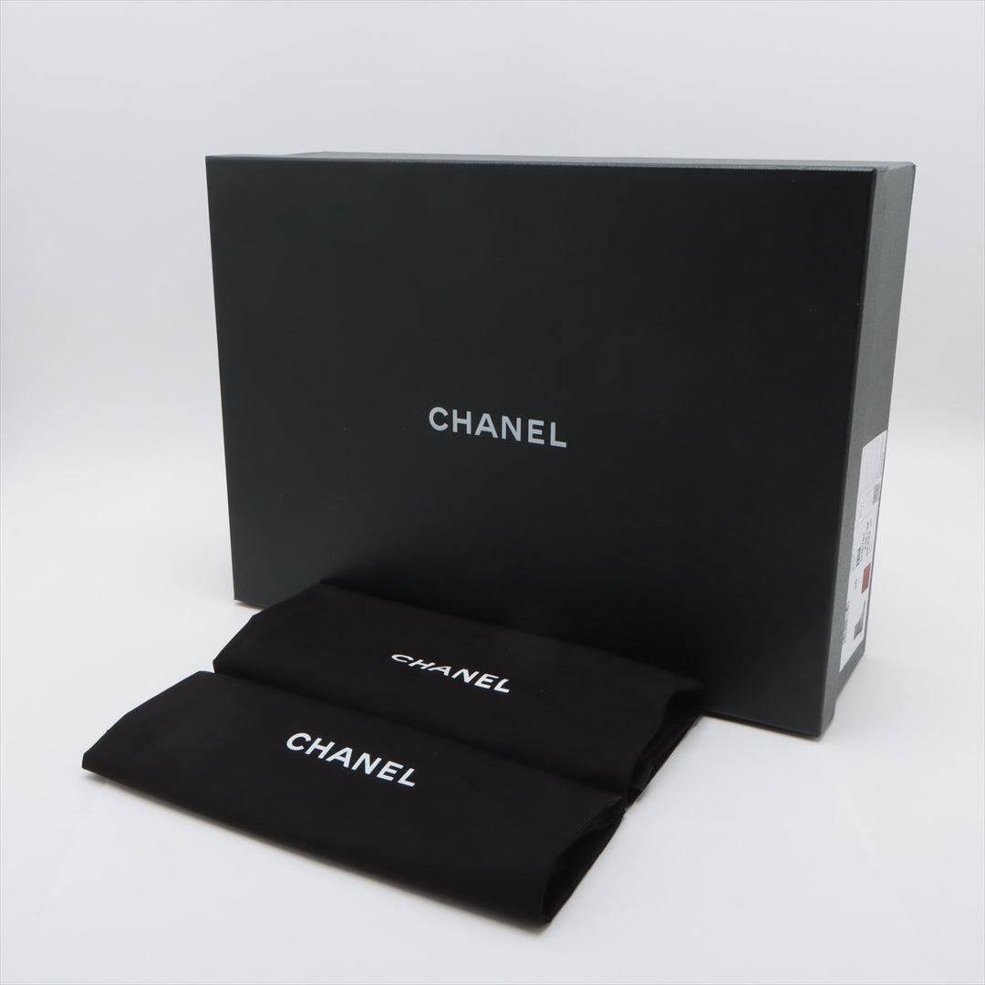 Top Quality Chanel Coco Leather Short Boots 36C  Brown G36707 Matrasse Side Zip Box  Bag