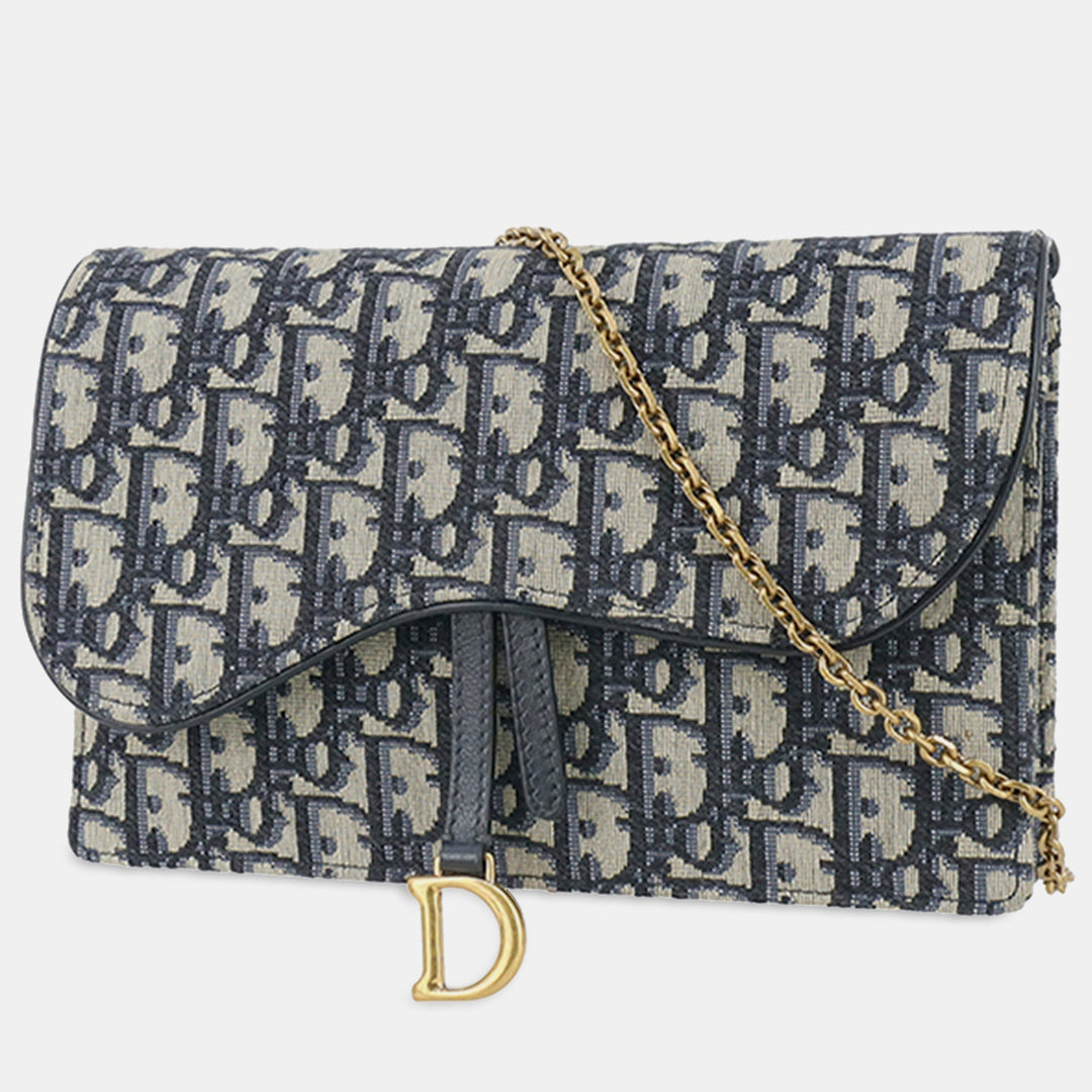 Top quality Dior Oblique Saddle Wallet On Chain