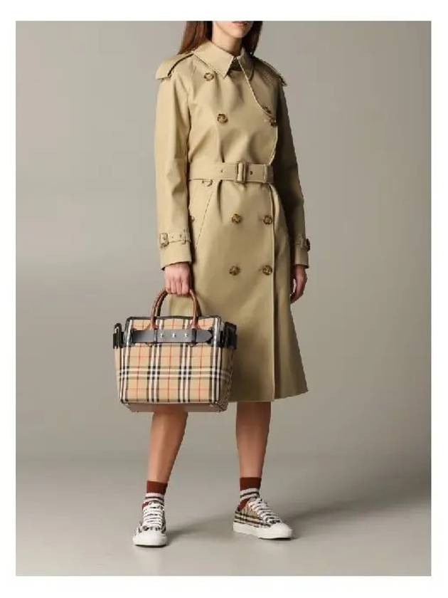 Burberry Gabardine Trench Coat Beige
