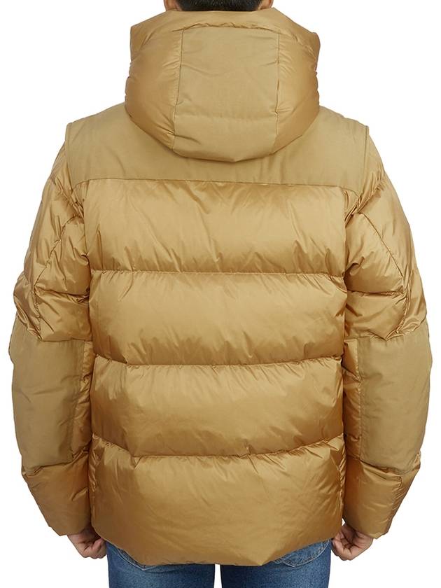 Burberry Detachable Sleeve Hooded Padding Beige