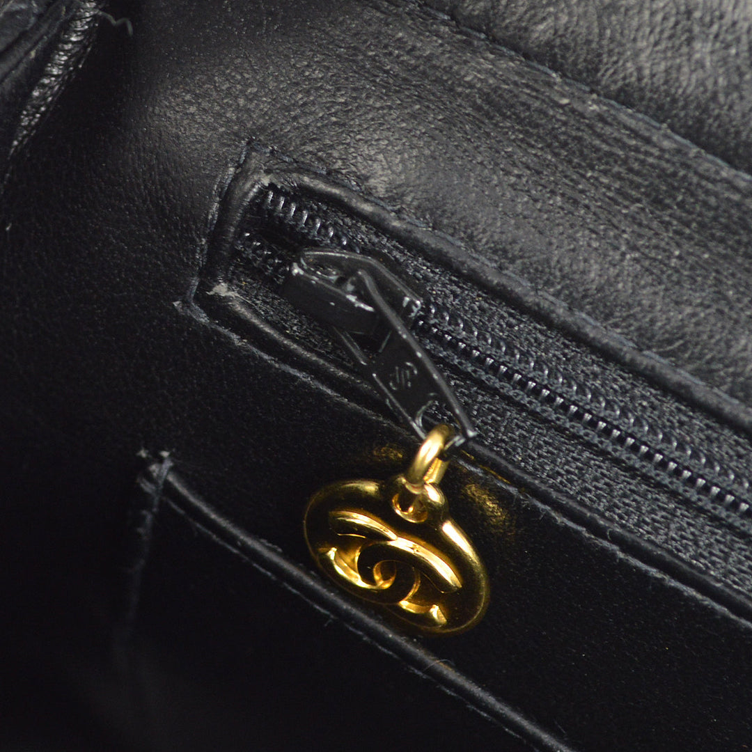 Top Quality Chanel Black Lambskin Classic Flap Backpack