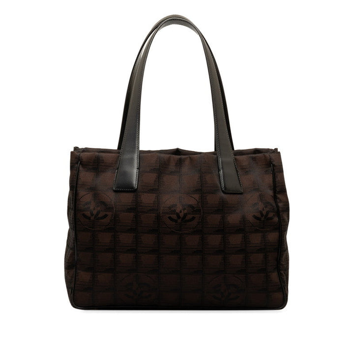 Top Quality Chanel New Loveel Lines PM Tote Bag Handbag Brown Black Nylon Leather  CHANEL