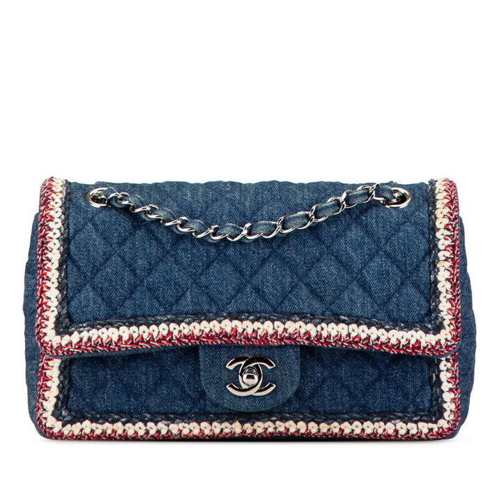 Top Quality Chanel Denim Matelasse Coco Mark Chain Shoulder Bag