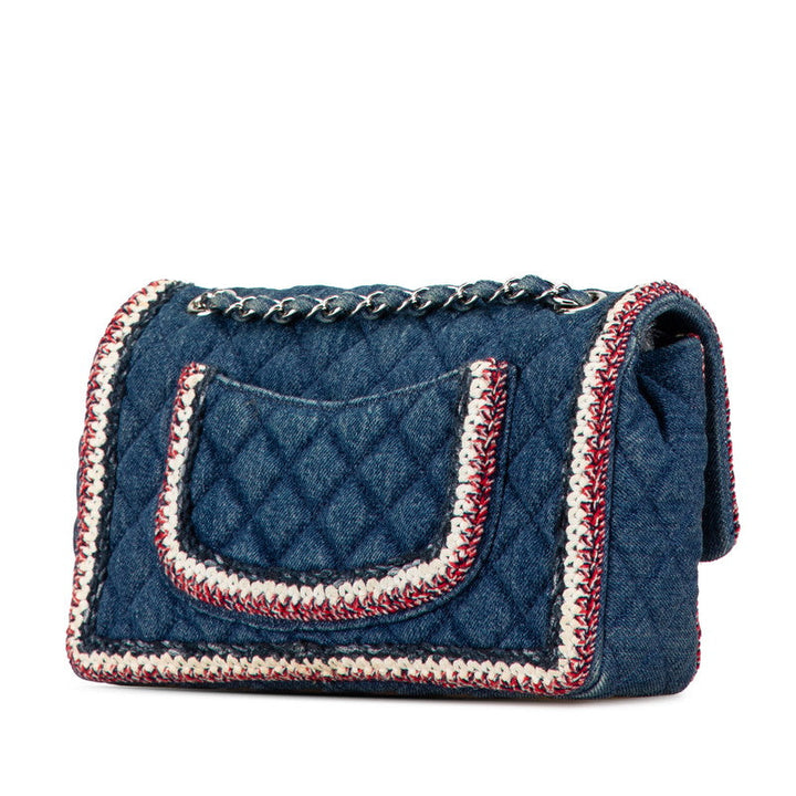 Top Quality Chanel Denim Matelasse Coco Mark Chain Shoulder Bag