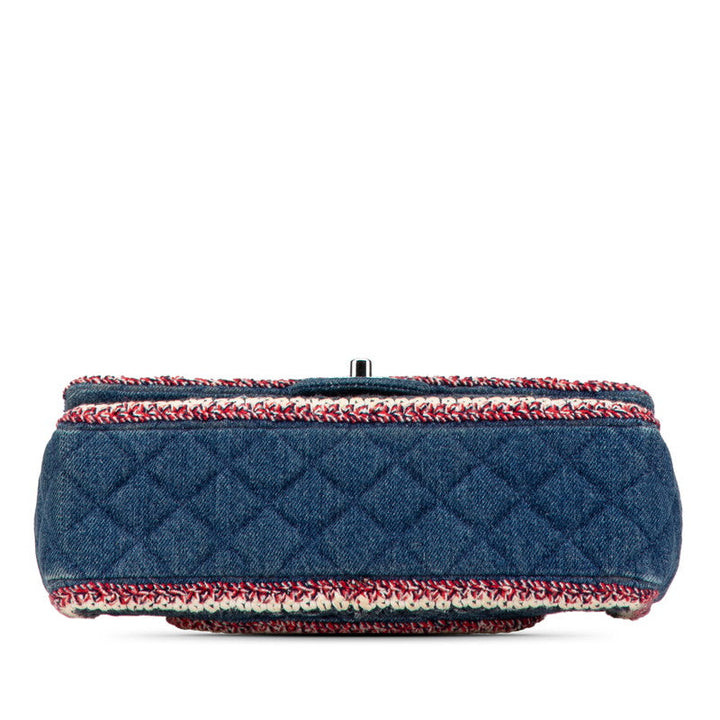Top Quality Chanel Denim Matelasse Coco Mark Chain Shoulder Bag