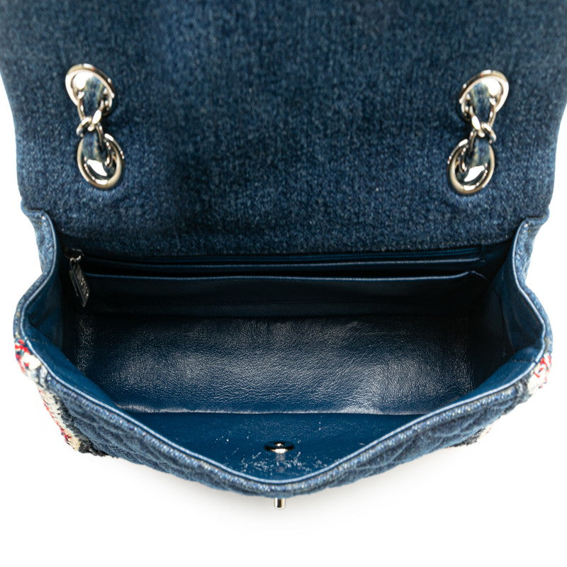 Top Quality Chanel Denim Matelasse Coco Mark Chain Shoulder Bag