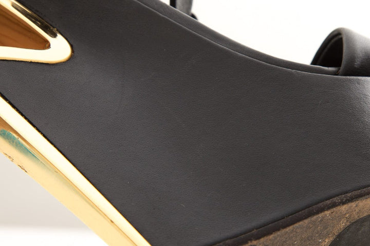 Giuseppe Zanotti Black Wedge SZ 37