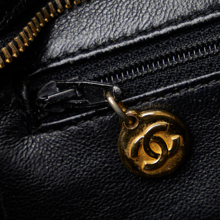 Top Quality Chanel   Cocomark Tooth Bag houlder Bag Black Caviar S  CHANEL