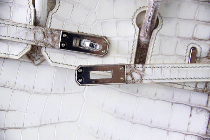 Top quality Hermes Birkin 25 Bag Blanc Himalaya Exquisite Jewel Palladium Hardware