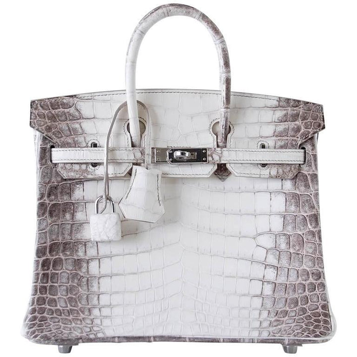 Top quality Hermes Birkin 25 Bag Blanc Himalaya Exquisite Jewel Palladium Hardware