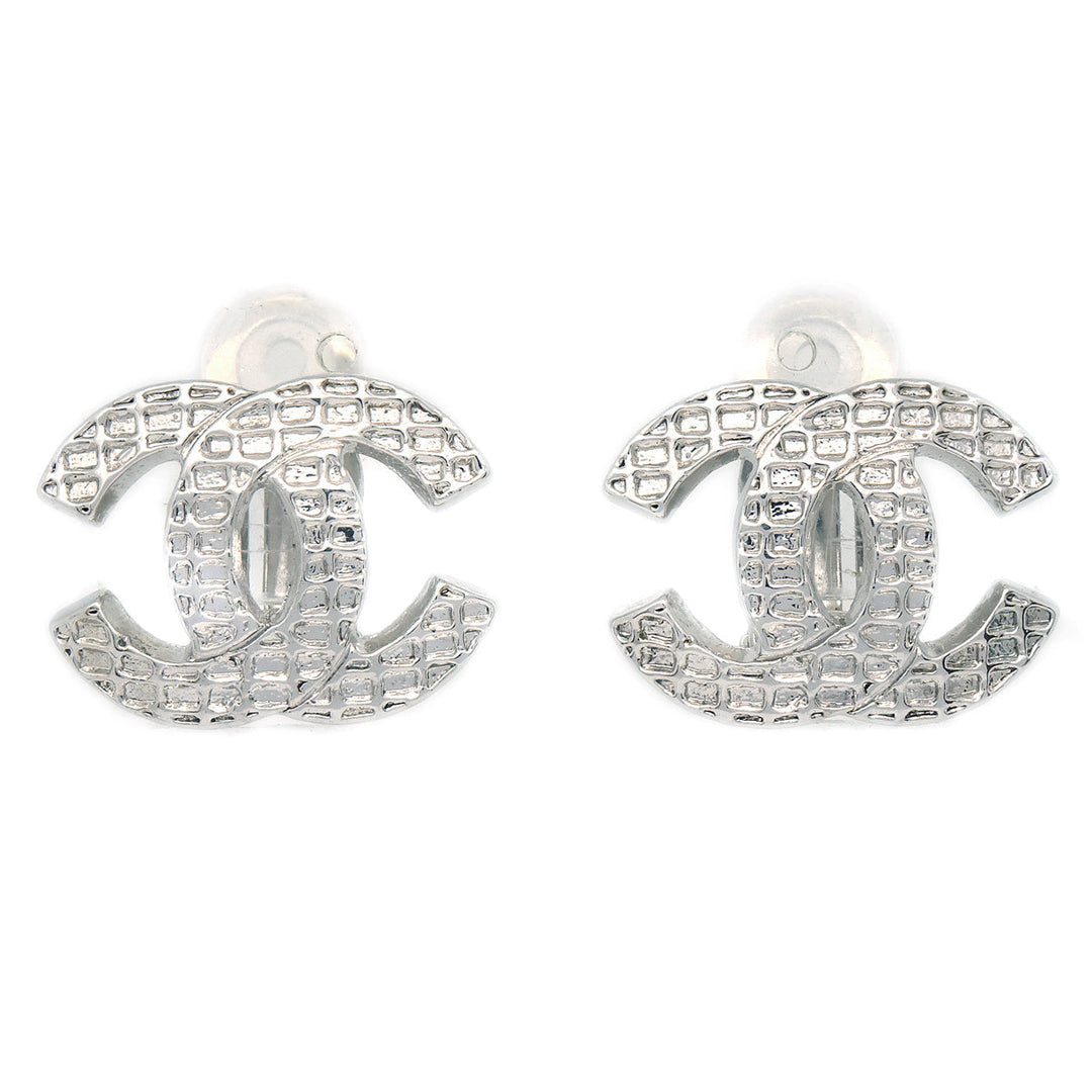 Top Quality Chanel Earrings Clip-On Silver 00A