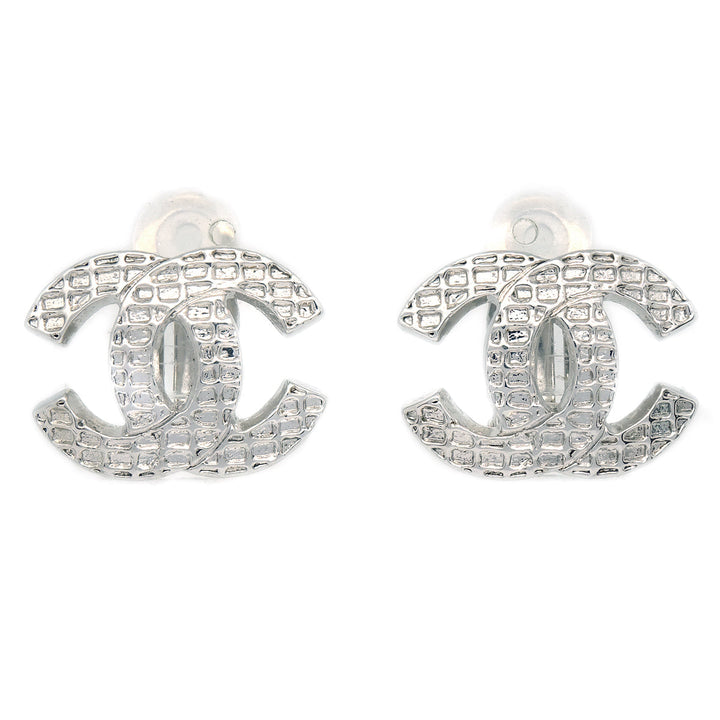 Top Quality Chanel Earrings Clip-On Silver 00A