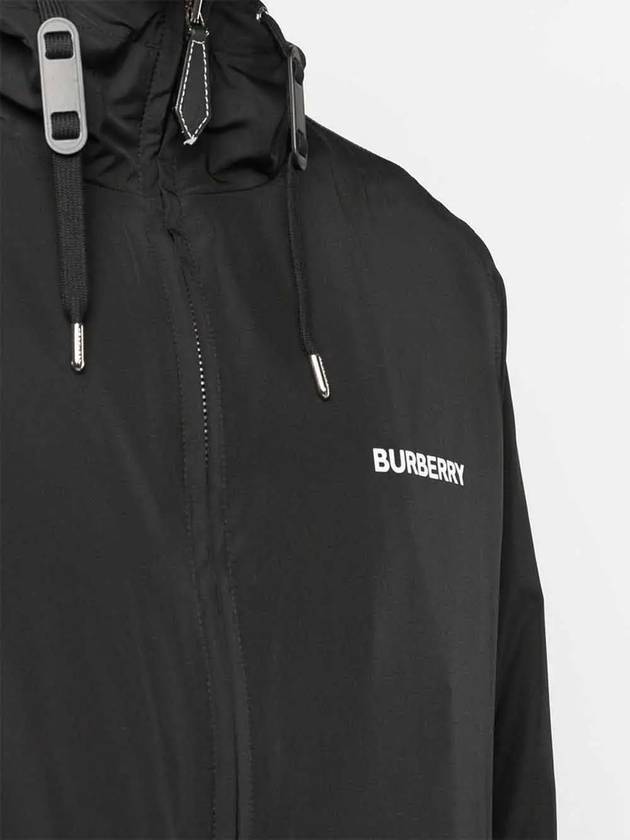 Burberry Men's Horseferry Logo Hooded Jacket Black