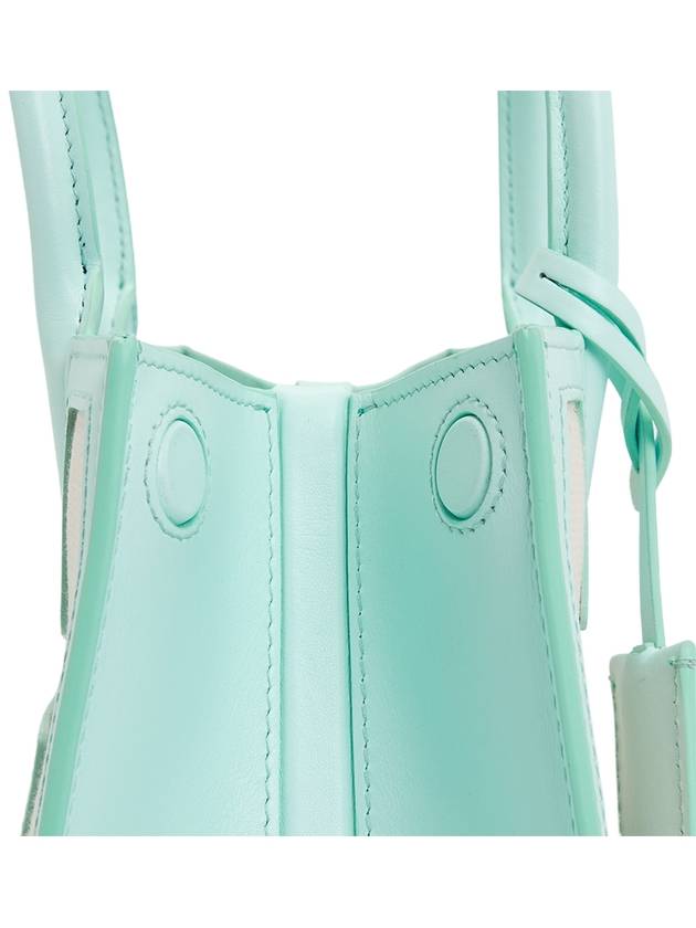 Burberry Mini Frances Canvas Tote Bag Mint