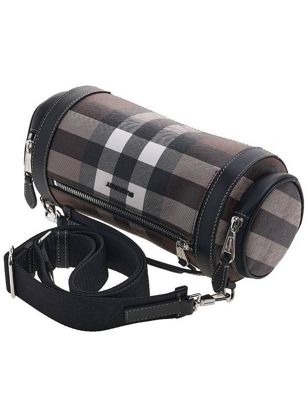 Burberry Sound Check Print Leather Cross Bag Dark Birch Brown
