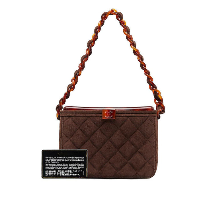 Top Quality Chanel Matrases Cocomark Chain Vanity Bag Brown wedish Lady Chanel