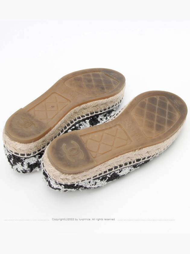 Pearl tweed espadrille 1177hva Chanel