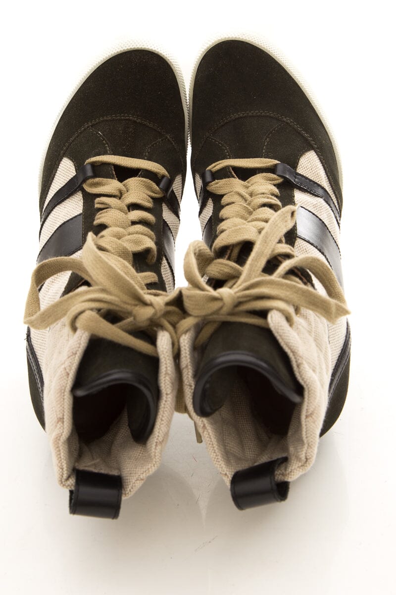 Chloe Dark Green Sneakers SZ 40.5