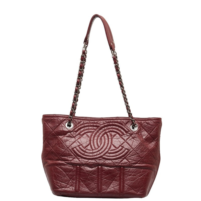 Top Quality Chanel Big Coca-Cola Chain Tortoise Bag Wine Red  Leather  Chanel