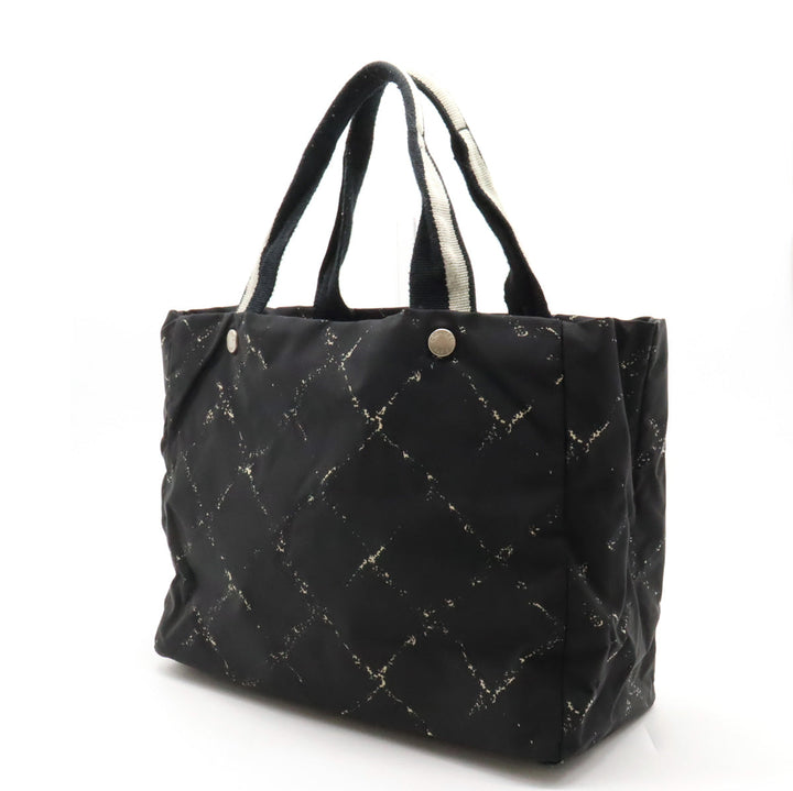 Top Quality Chanel  Travel Line Tote MM Tooth Bag Shoulder Bag Shoulder Bag Nylon Black Red Red Silver Gold  Blumin