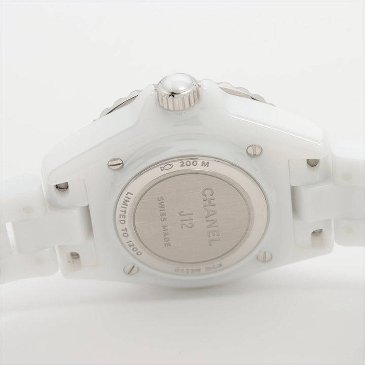 Top Quality Chanel J12 H6755 SSCE QZ White  2