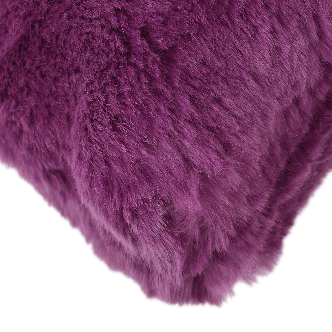 Top Quality Chanel 2000-2001 Purple Fur Chain Shoulder Bag