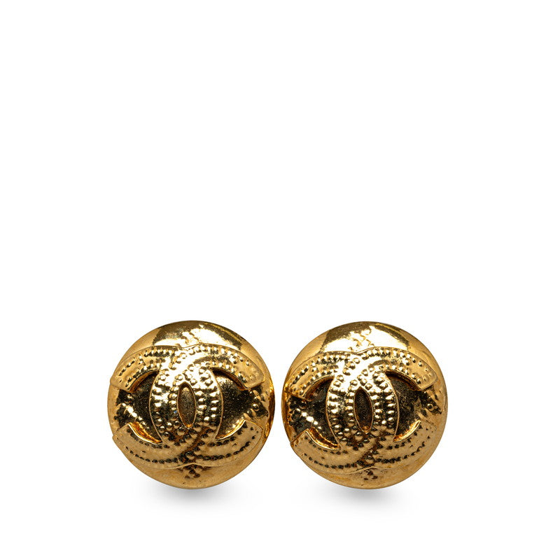 Top Quality Chanel Vintage Coco Round Stick Earrings G   Chanel