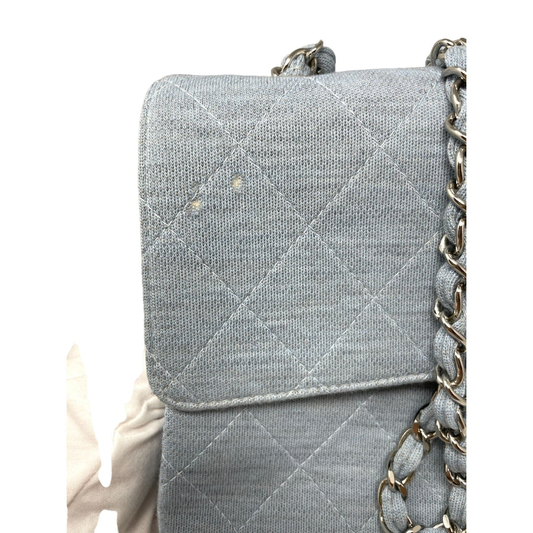 Top Quality Chanel Top Quality Chanel Timeless Blue Jersey Shoulder Bag - Blue