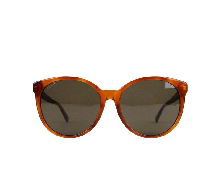 Gucci Women's  Mustard Acetate Round Sunglasses