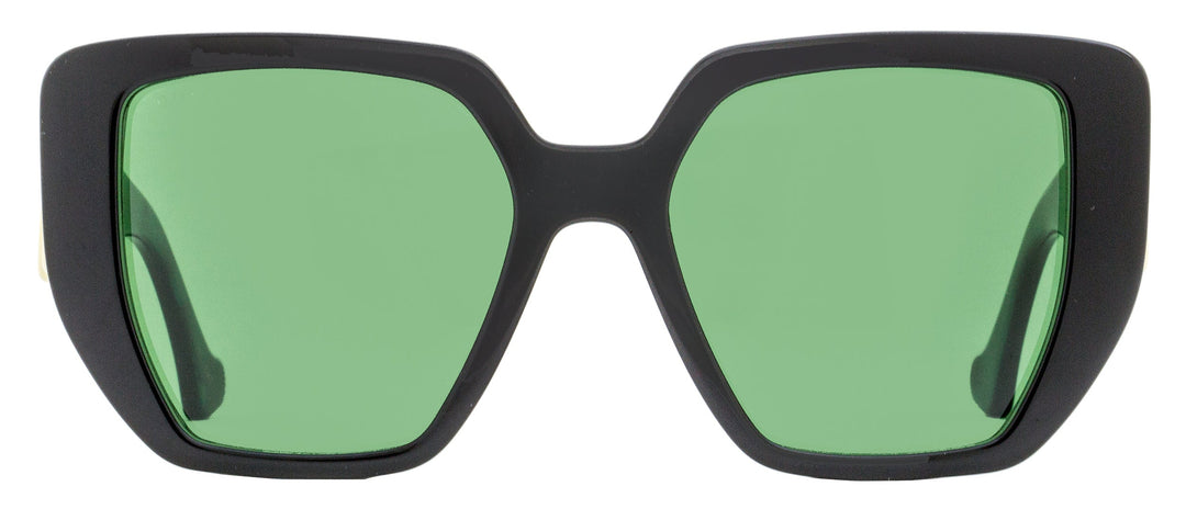 Gucci Women's Geometric Sunglasses GG0956S 001 Black/Green 54mm
