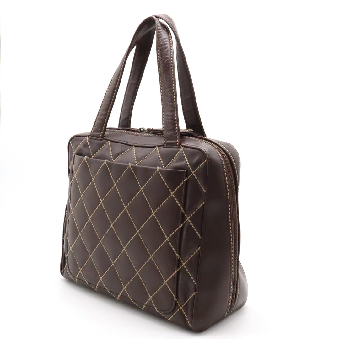 Top Quality Chanel Top Quality Chanel WILDSTETCH COCOMARK TORETH BAG HANDBAG LEADER BRUN TEA TORETH DEPARTS A14693