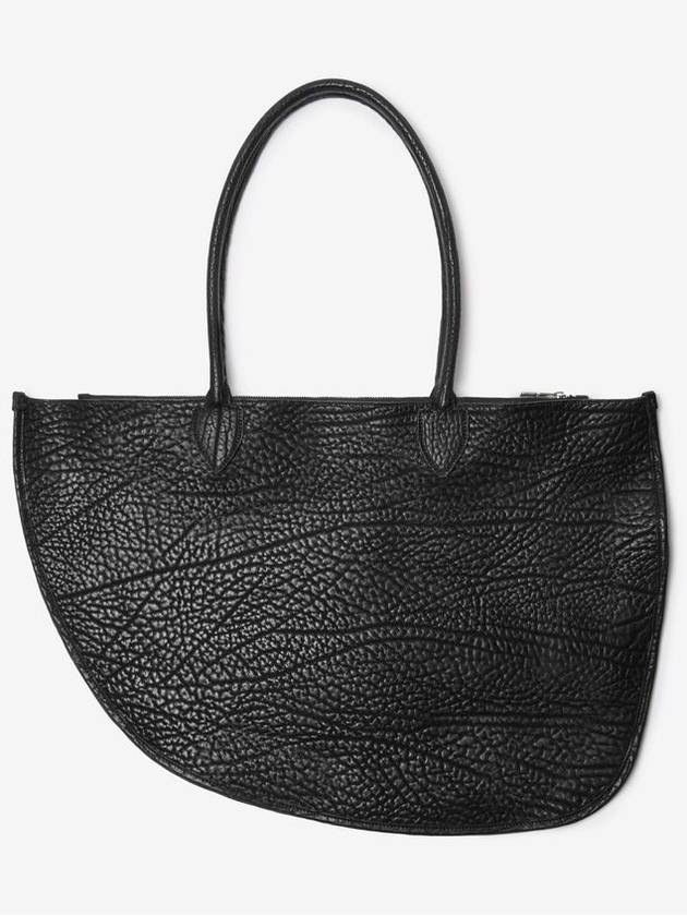 Burberry Shield Double Leather Tote Bag Black