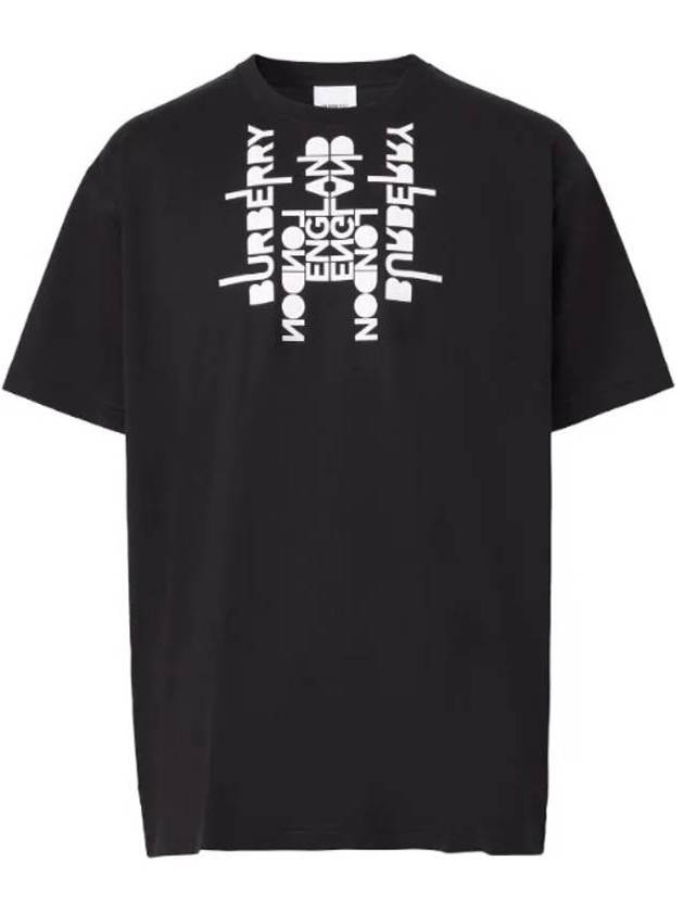 Burberry Logo Print Short Sleeve T-Shirt Black