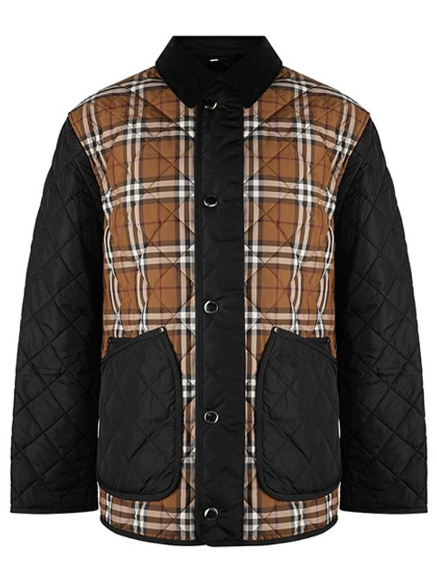 Burberry Vintage Check Quilted Jacket Brown