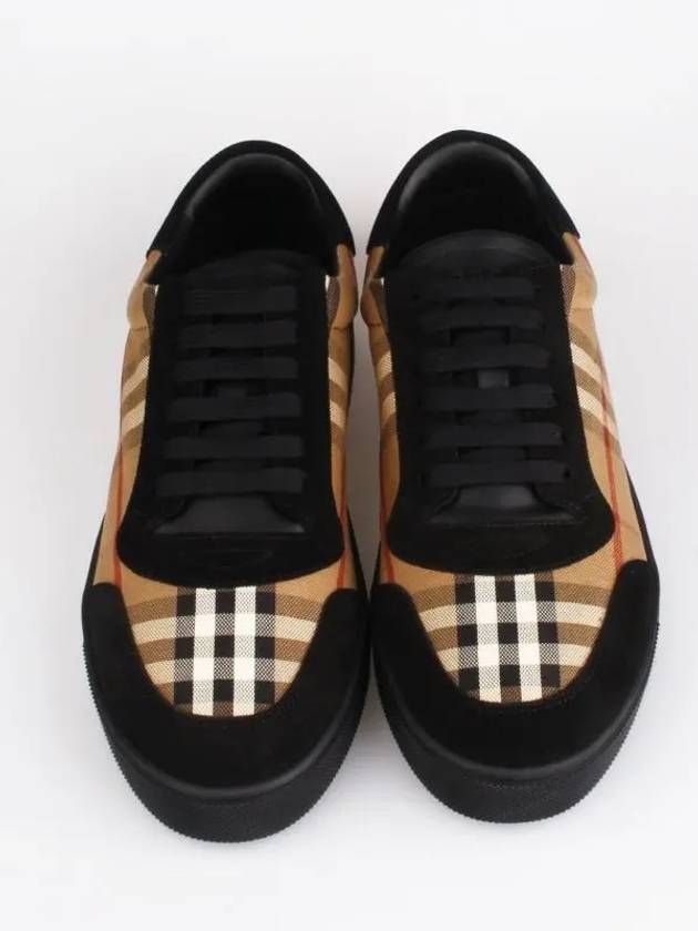 Top Quality Burberry Vintage Check Cotton Suede Low Top Sneakers Brown