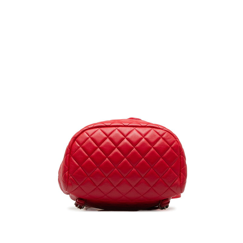 Top Quality Chanel Matrases Coco Rucksack Backpack Red Silver   Chanel