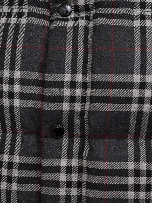 Burberry Checked Wool Down Padding Grey