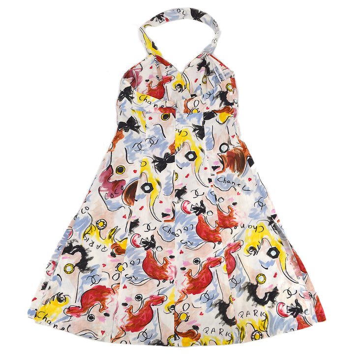 Top Quality Chanel Spring 1995 Print Sleeveless Dress #40