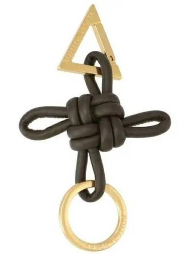 Bottega veneta Triangle Nappa Key Holder Brown
