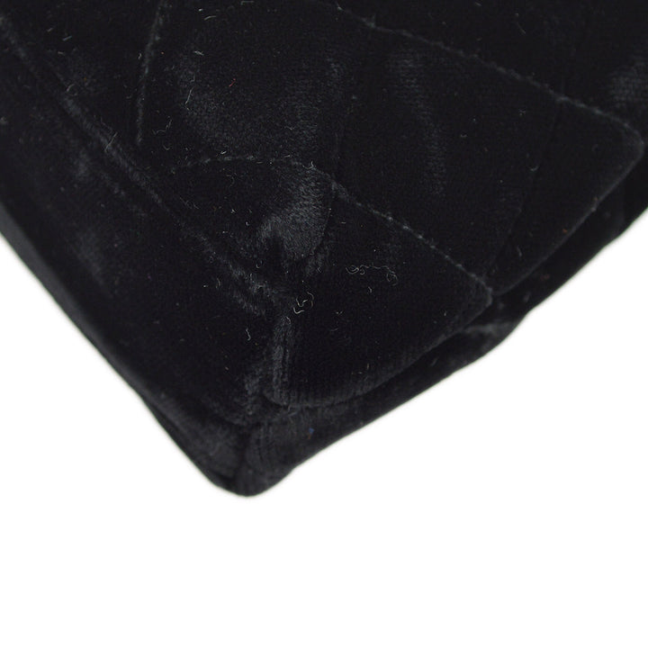 Top Quality Chanel Black Velvet Belt Bum Bag
